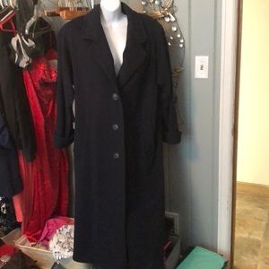 Vintage navy blue wool coat size 8